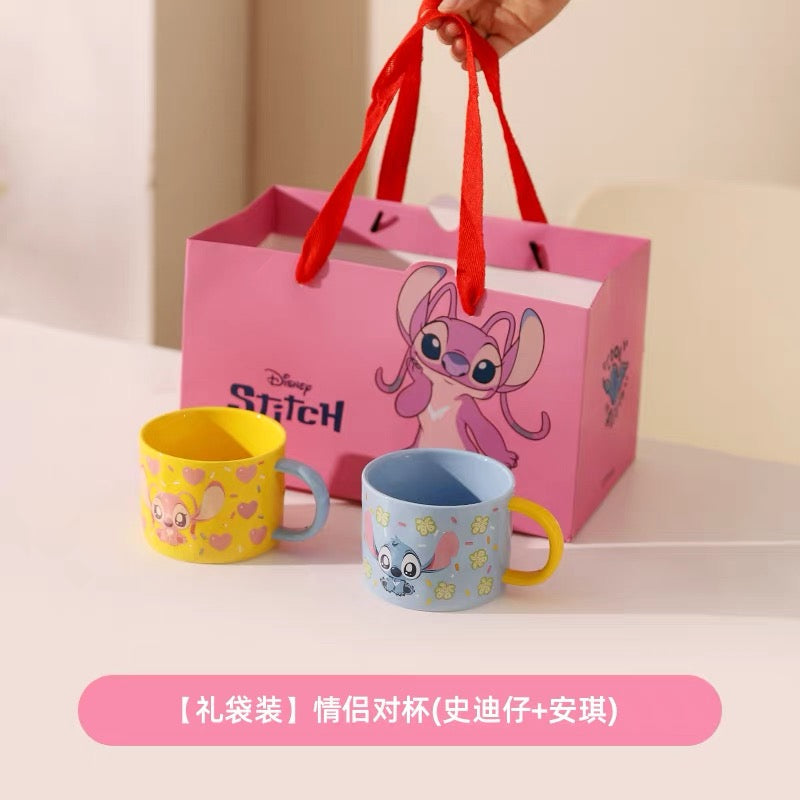 Kawashimaya Disney Stitch Ceramic Mug – 330 ML Blue Color