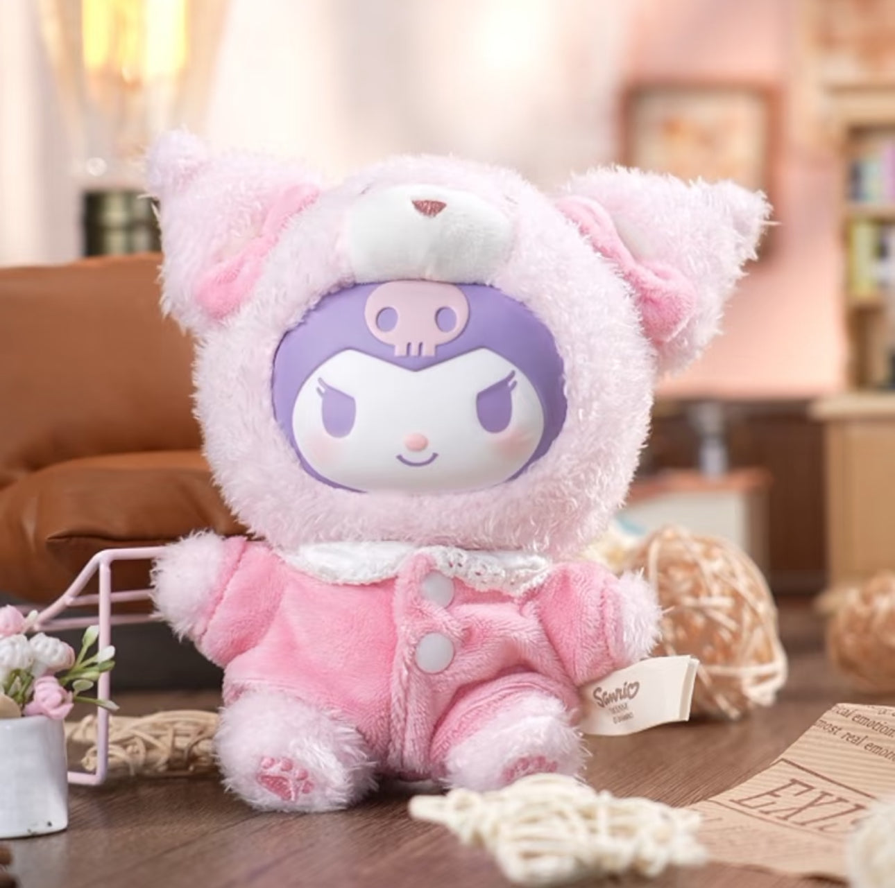 Sanrio Kuromi Peachy MyMelody Soft Vinyl  Plush Keychain