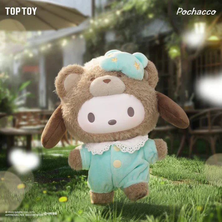 Sanrio Latte Baby Series Vinyl Face Plush Keychain Blind Box