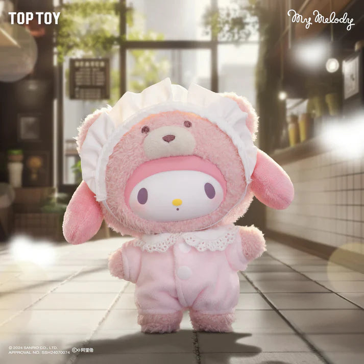 Sanrio Latte Baby Series Vinyl Face Plush Keychain Blind Box