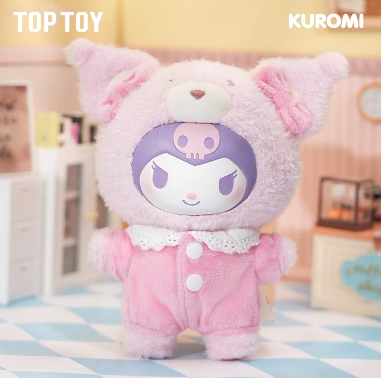 Sanrio Kuromi Peachy MyMelody Soft Vinyl  Plush Keychain