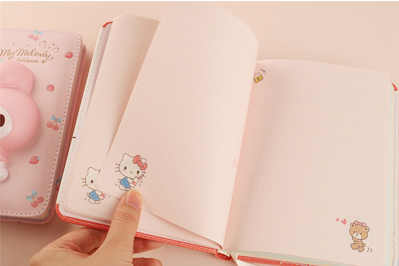 IIGEN Sanrio Squishy Notebook - Hello Kitty - Bear Cookies