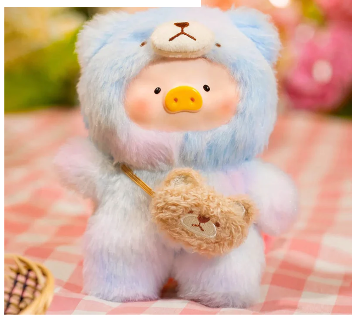 LuLu The Piggy Joyful Time Series Vinyl Face Plush Keychain Blind Box