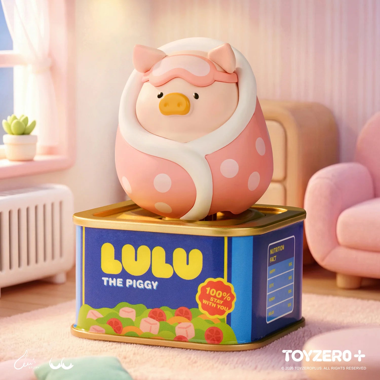 TOYZEROPLUS LuLu the Piggy Holiday Series Solar Motion Blind Box