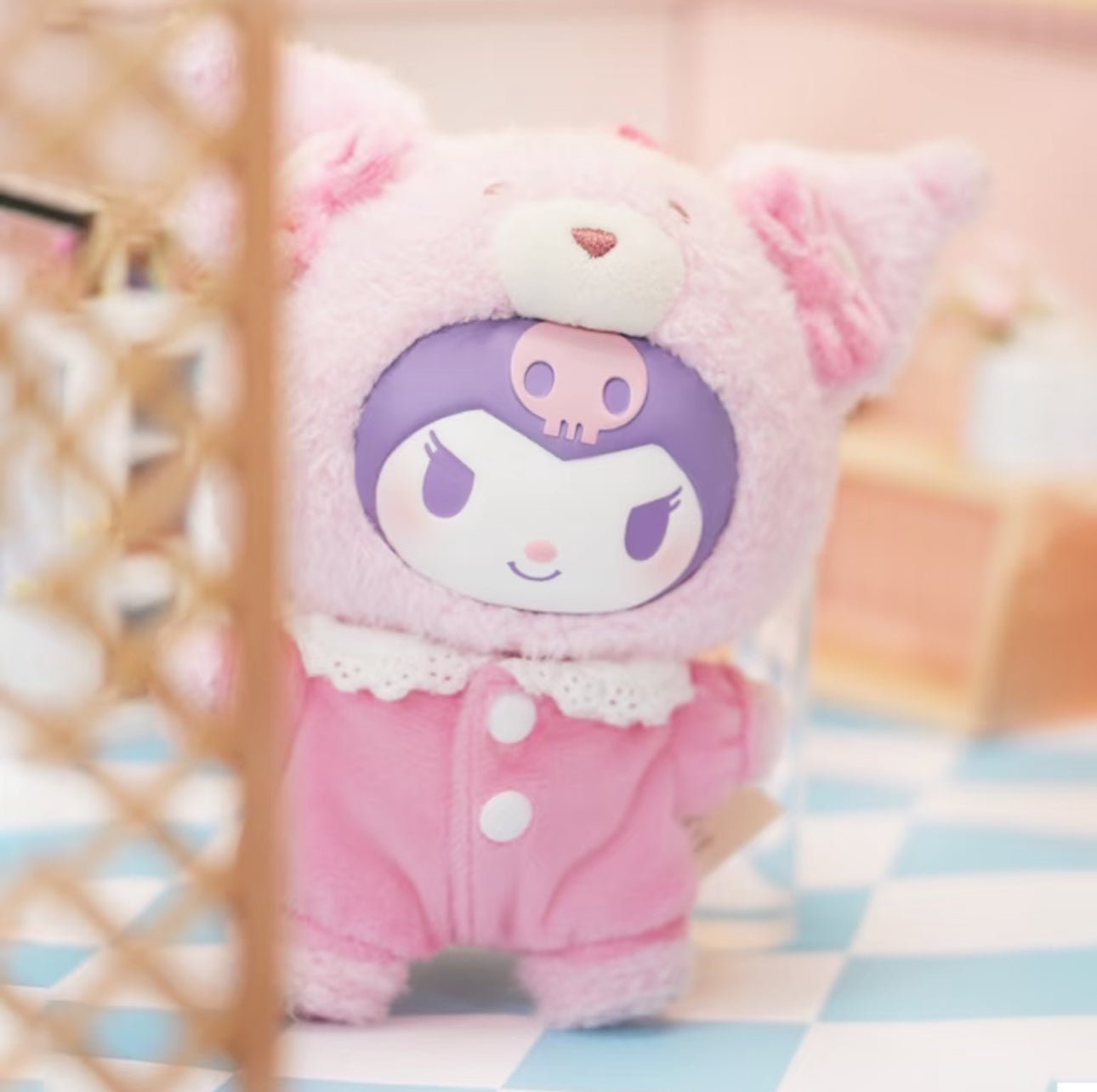 Sanrio Kuromi Peachy MyMelody Soft Vinyl  Plush Keychain