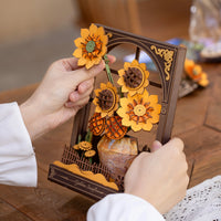 Rowood 3D Wooden Puzzle - Golden Sunflower TH002