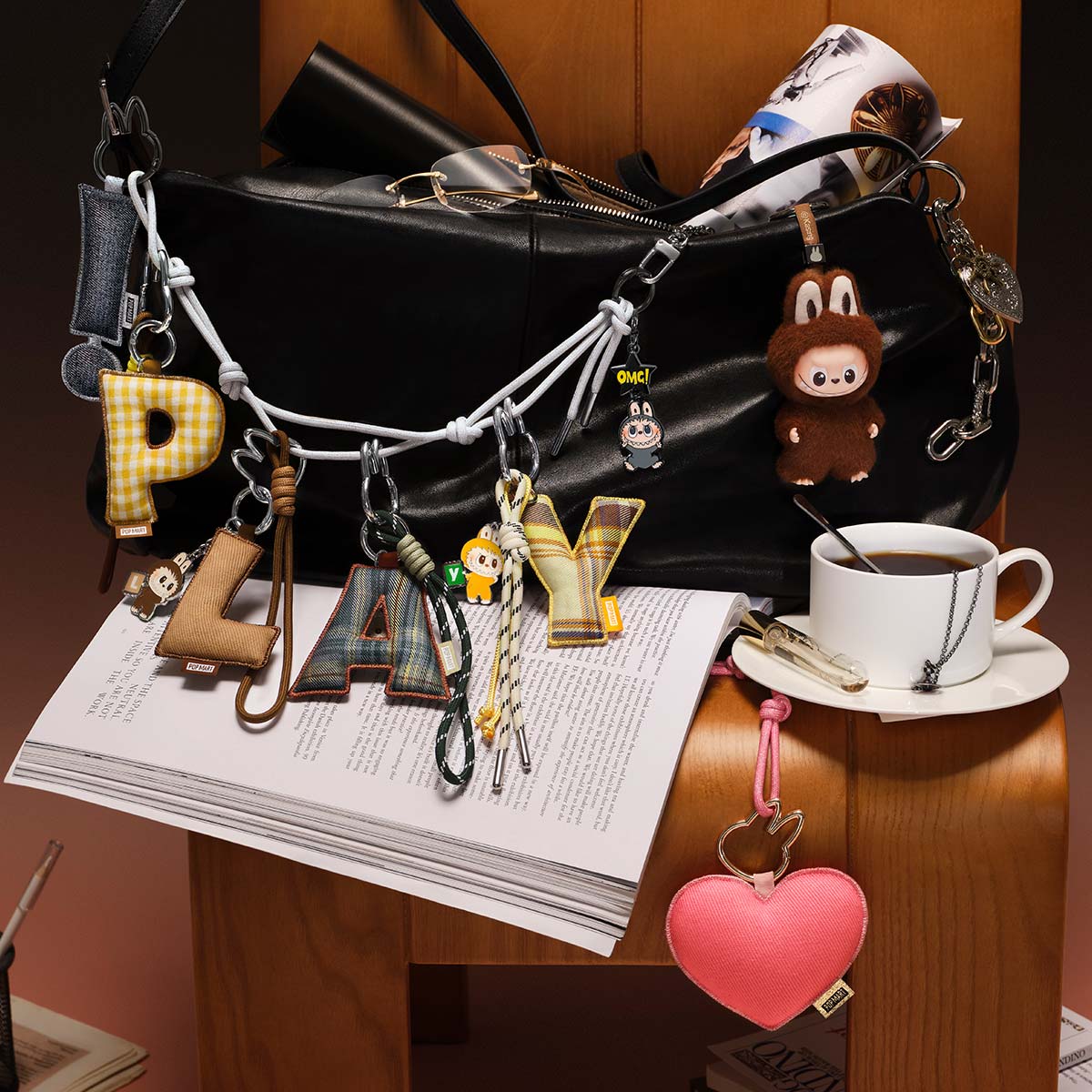 THE MONSTERS Pin for Love Series- Letter Pendant Blind Box (N-Z)