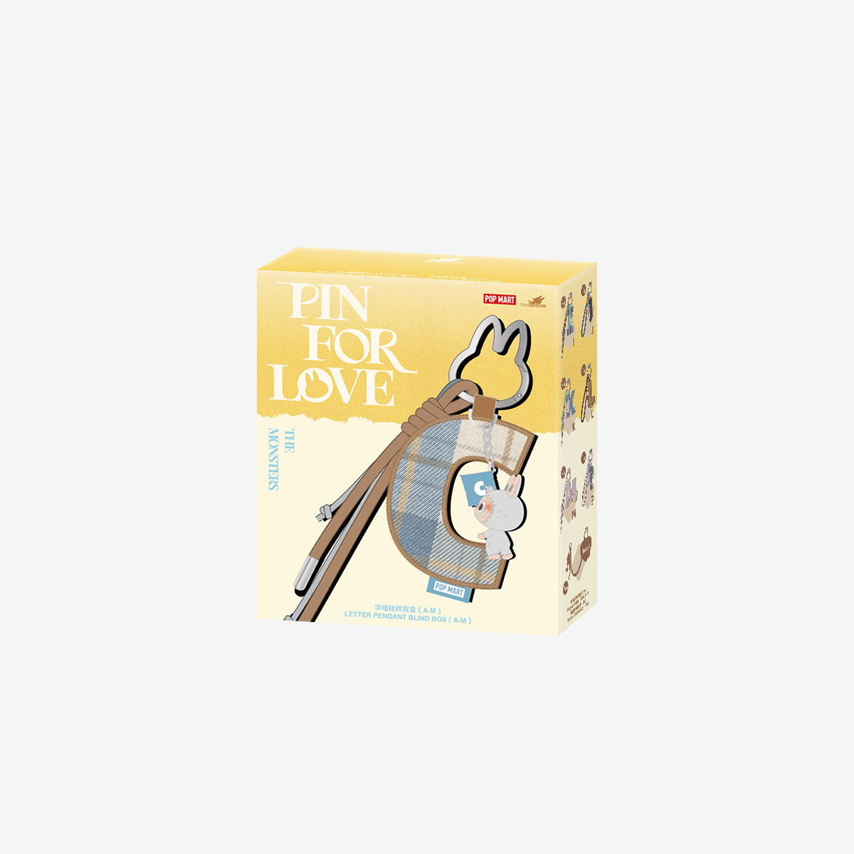 THE MONSTERS Pin for Love Series- Letter Pendant Blind Box (A-M)