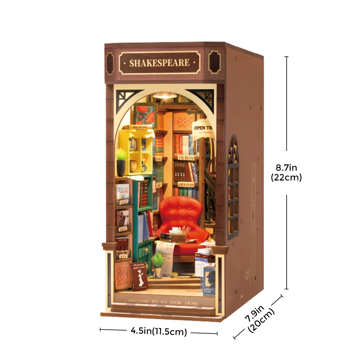 Rolife Bookstore DIY Book Nook Kit TGB07