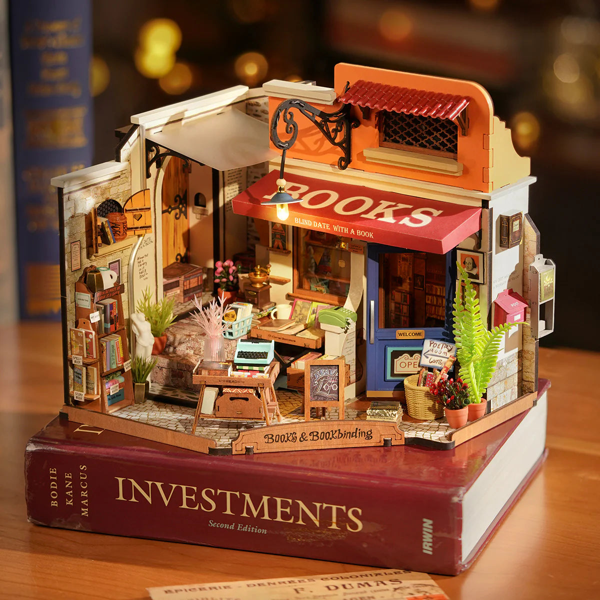 Rolife DIY Miniature House Corner Bookstore