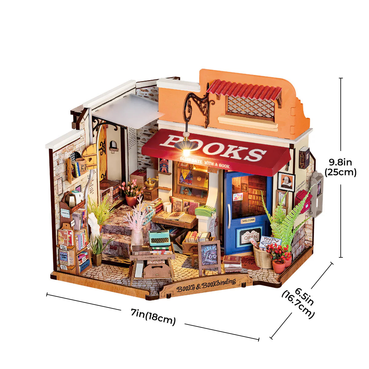 Rolife DIY Miniature House Corner Bookstore