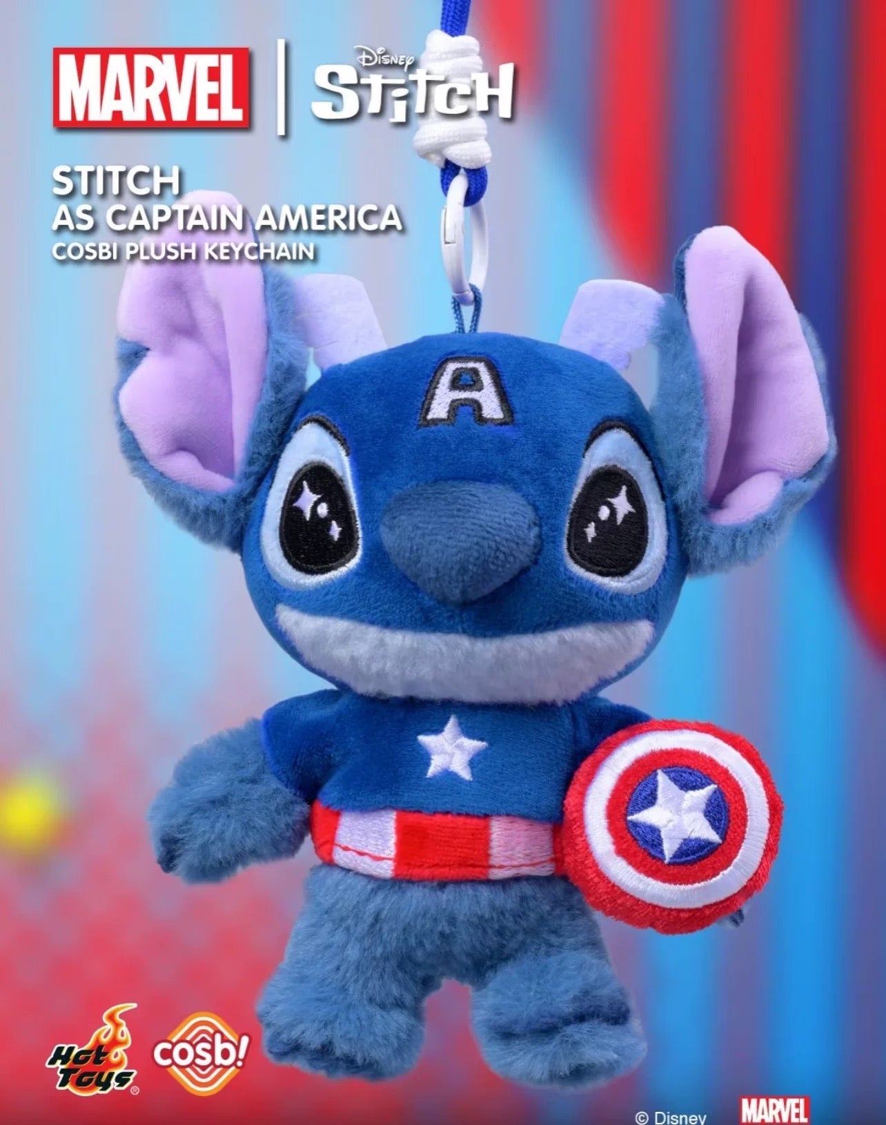 Hot Toys Marvel Stitch COSBI Plush Keychain Blind Box
