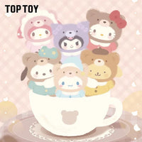 Sanrio Latte Baby Series Vinyl Face Plush Keychain Blind Box