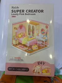 Rolife Lovely Pink Bedroom DW016