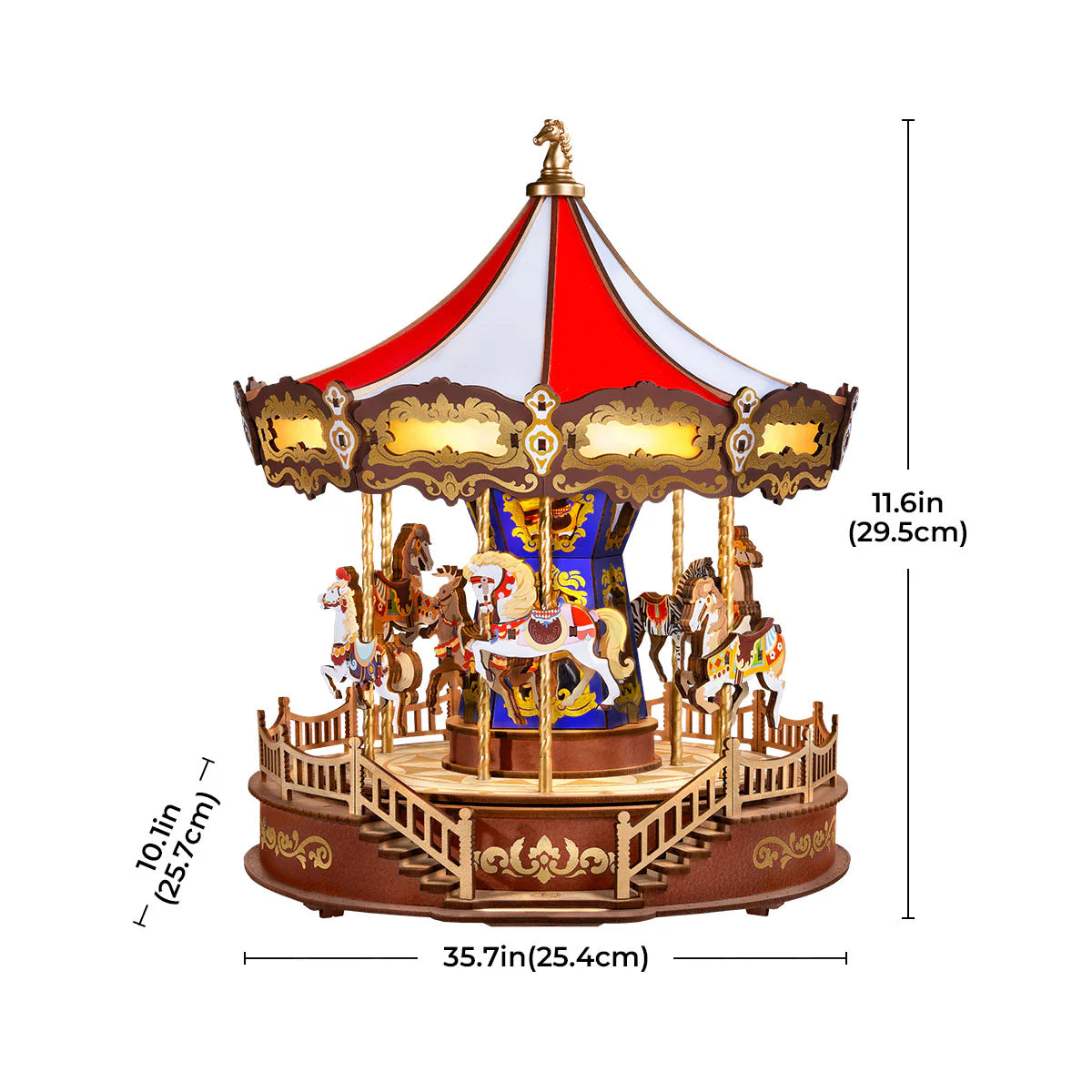 Rolife Classic Carousel 3D Wooden Puzzle AMC01