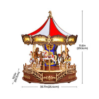 Rolife Classic Carousel 3D Wooden Puzzle AMC01