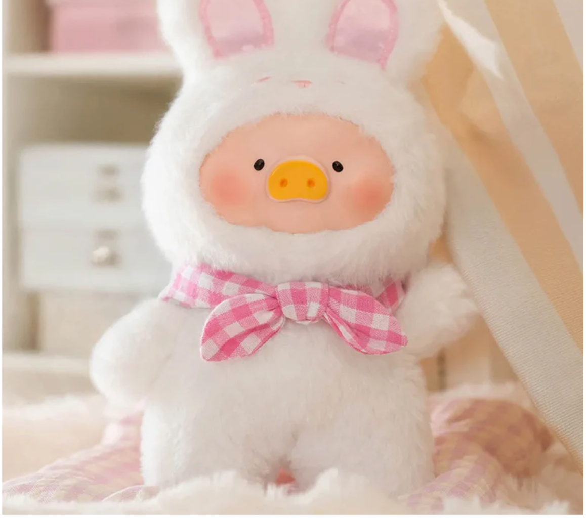 LuLu The Piggy Joyful Time Series Vinyl Face Plush Keychain Blind Box