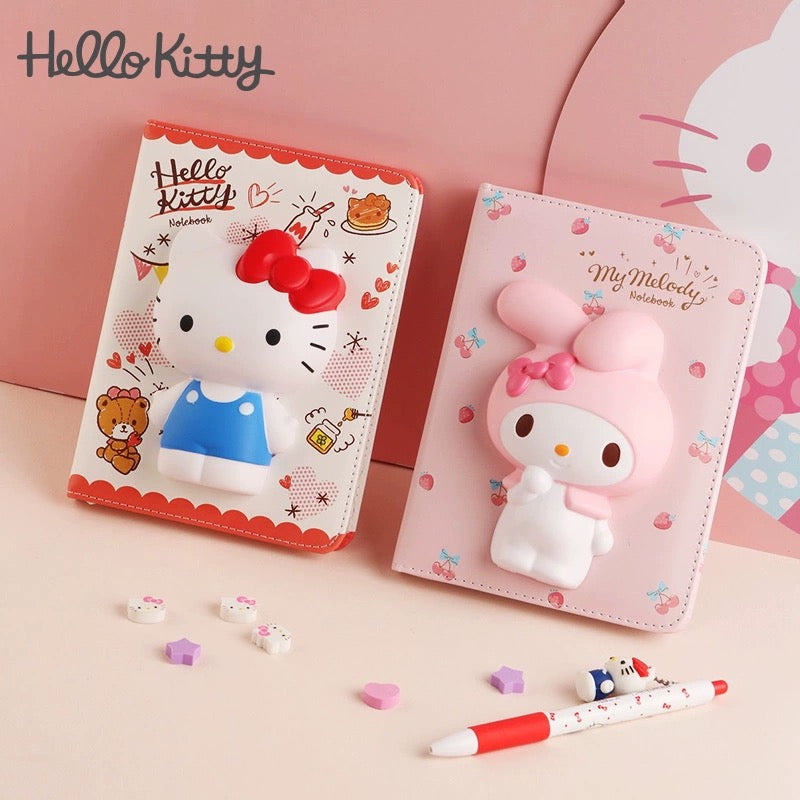 IIGEN Sanrio Squishy Notebook - Hello Kitty - Bear Cookies