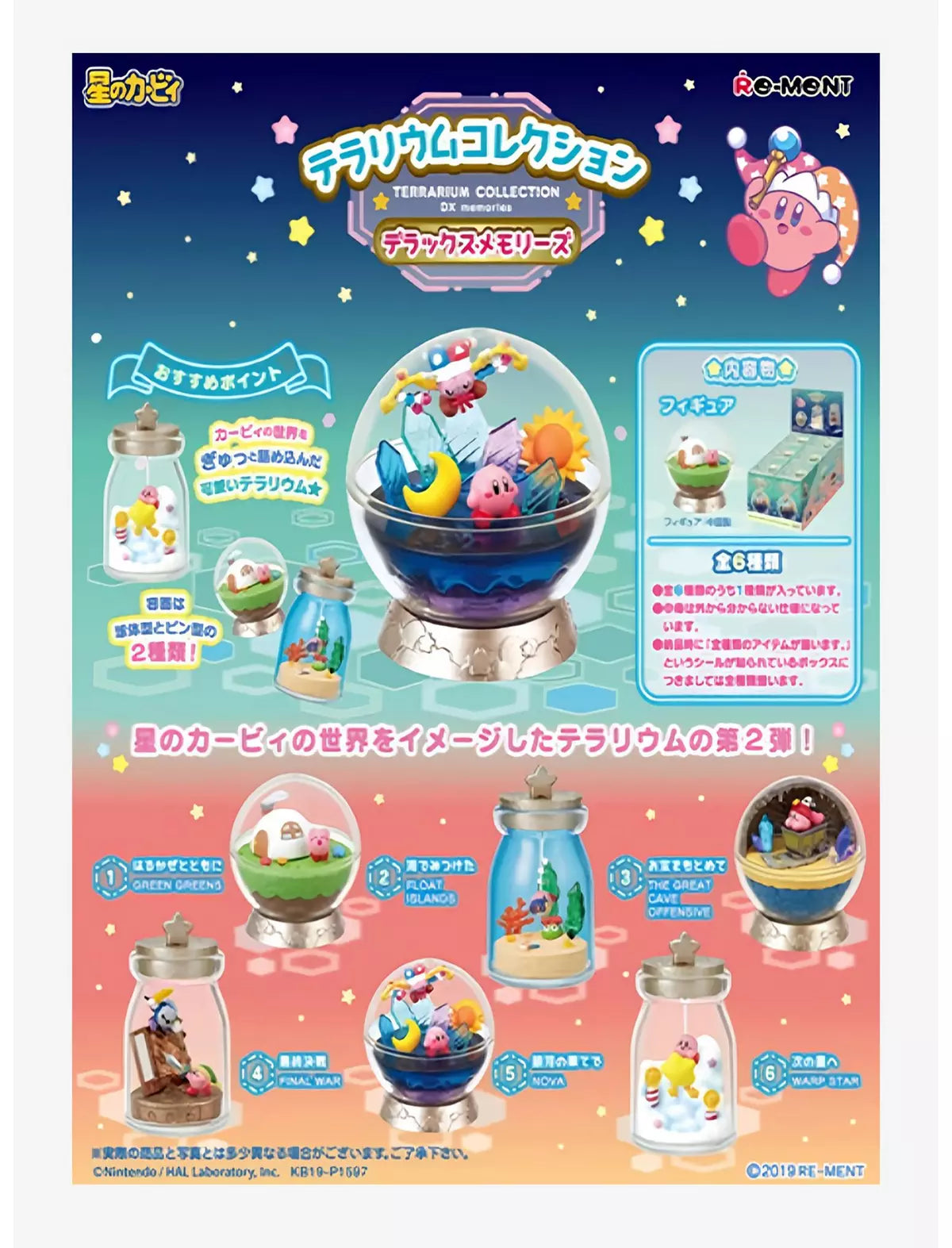 Re-Ment Kirby Terrarium Collection Deluxe Memories Blind Box