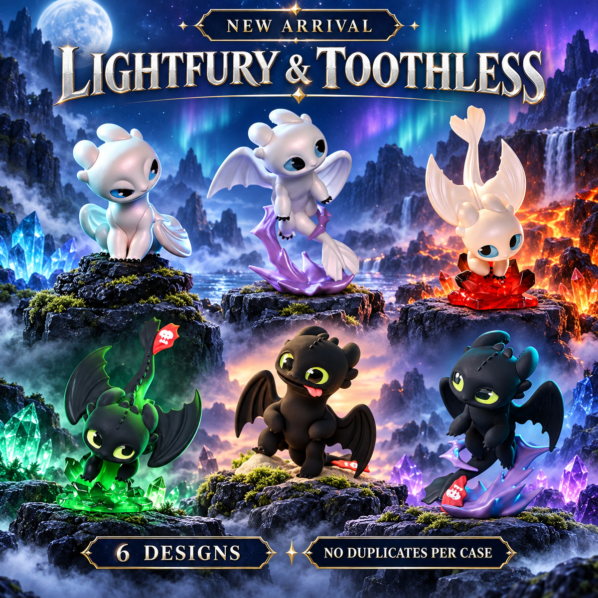 How to Train Your Dragon Intertwined Light & Night Series Toothless