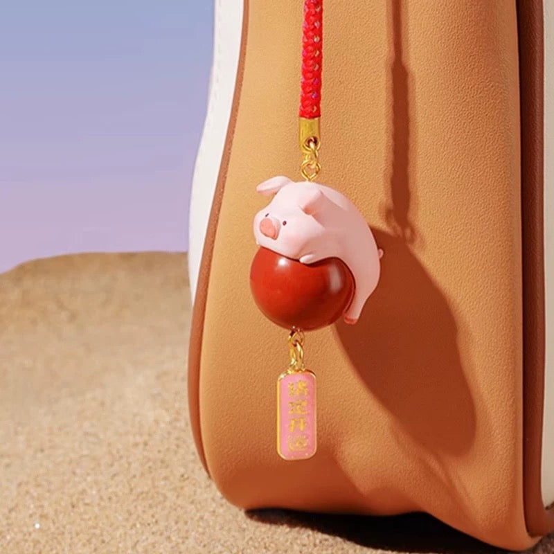 LuLu the Piggy – Lucky Amulet Blind Box Pendant | Natural Gemstone Series | Authentic Collectible Charm （LuLu 猪 定好运御守盲盒挂件 | 罐头小猪天然宝石系列）