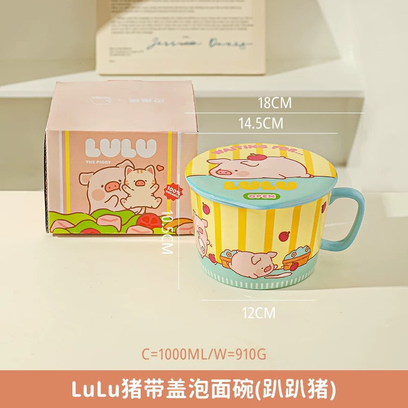LuLu the Piggy – Ceramic Ramen Bowl
