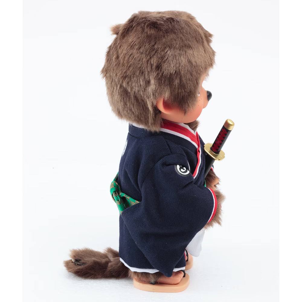 Monchhichi Samurai Kengo Boy Plush Doll Sword Kimono Kyugetsu IPM-15-Z