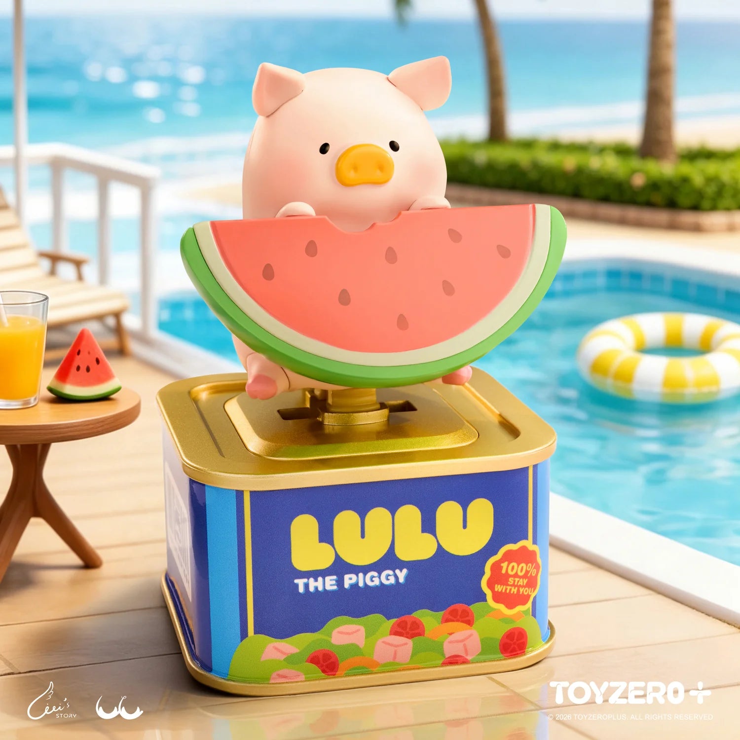 TOYZEROPLUS LuLu the Piggy Holiday Series Solar Motion Blind Box