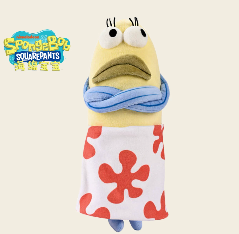 SpongeBob Bikini Bottom Plush Series – Angry Background Fish Plush Toy (34cm)