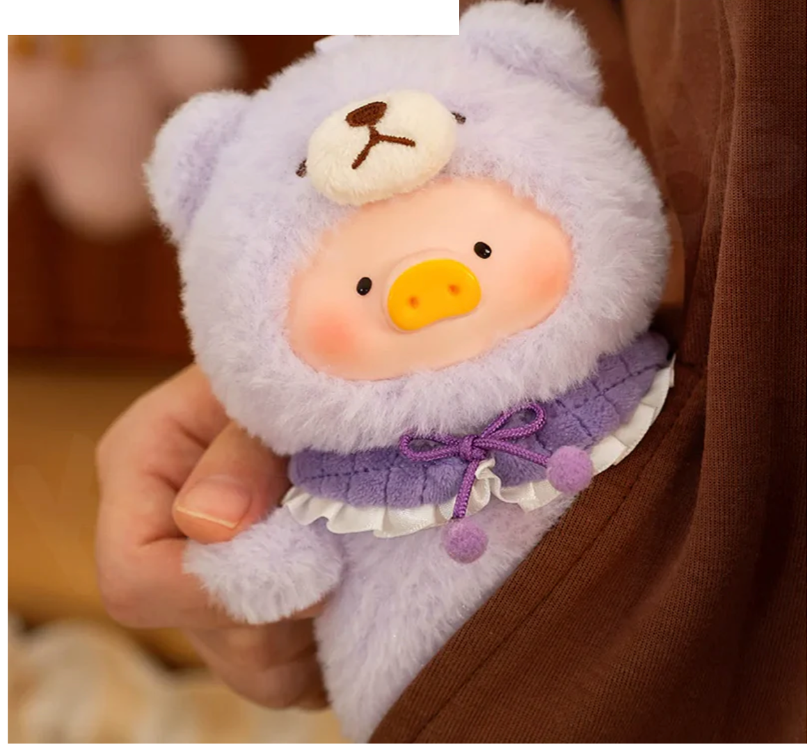 LuLu The Piggy Joyful Time Series Vinyl Face Plush Keychain Blind Box