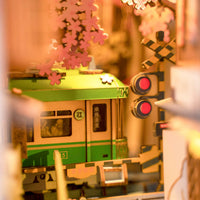 Rolife Book Nook Wonderland Sakura Densya