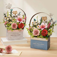 Rolife DIY 3D Puzzle - Wooden Flower Basket TW03H