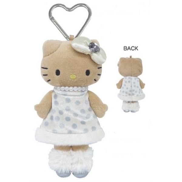 Hello Kitty Dress-Up Keychain Polka Dot Dress