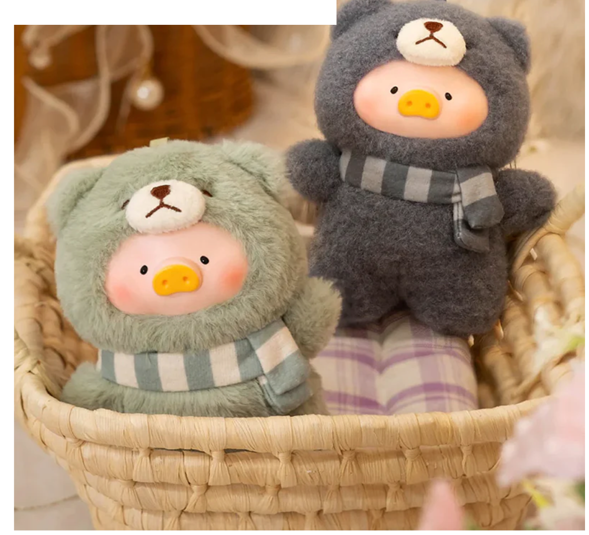 LuLu The Piggy Joyful Time Series Vinyl Face Plush Keychain Blind Box