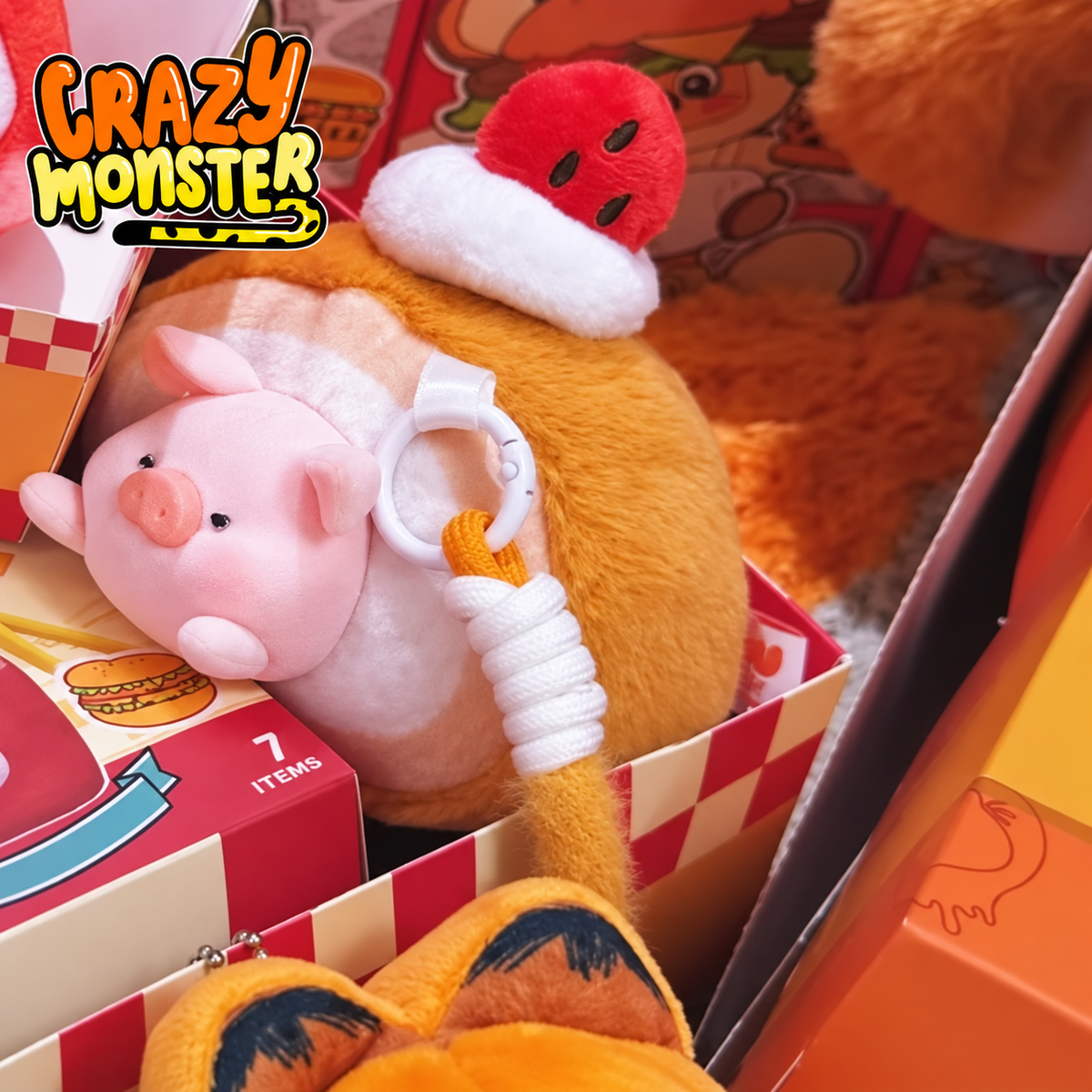 Lulu the Piggy Diet Saboteurs Scented Plush Keychain Blind Box