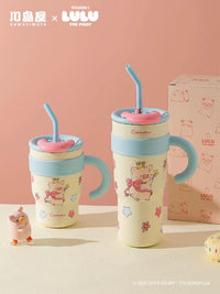 Kawashimaya – Lulu the Piggy Princess Insulated Tumbler (Princess Blue)