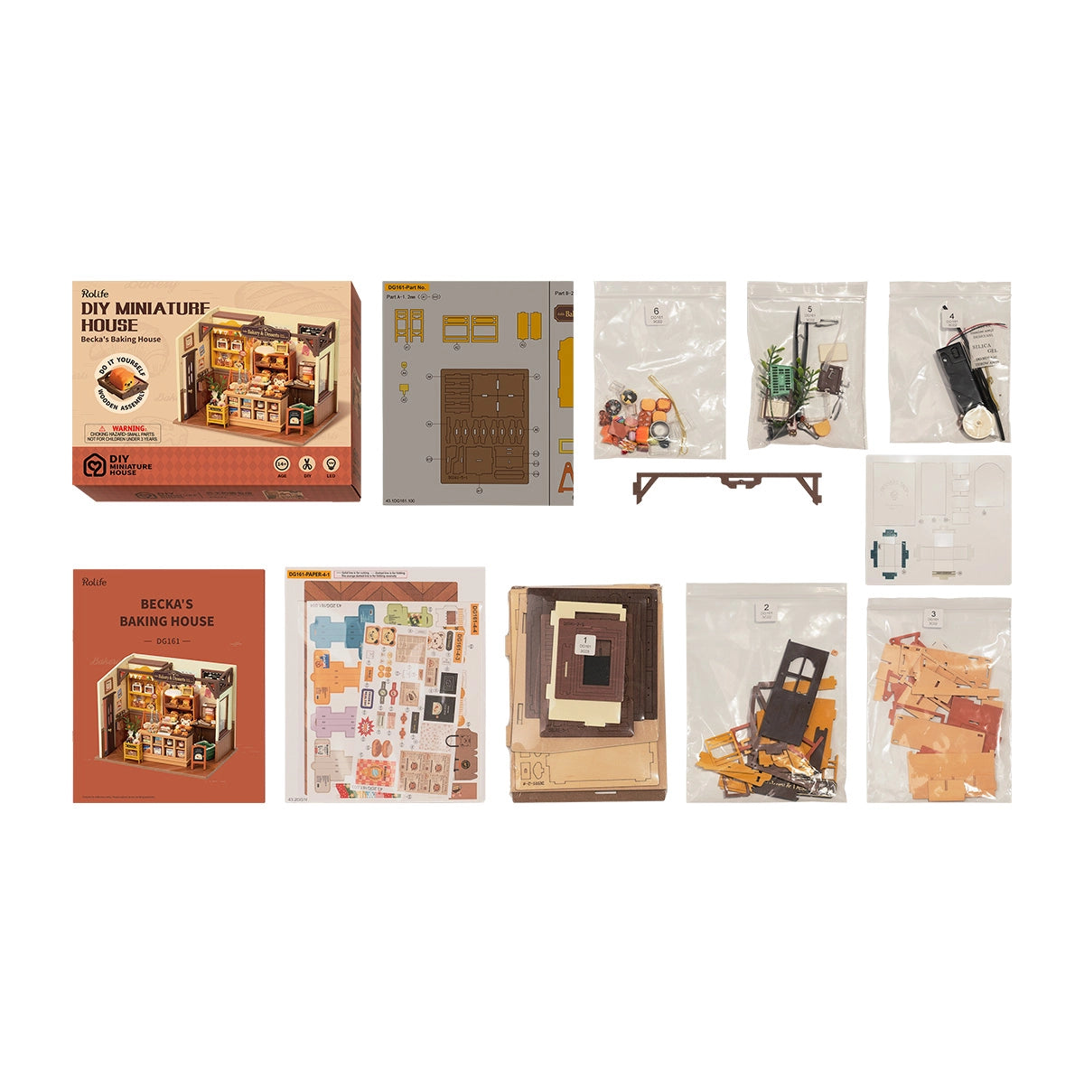 Rolife Becka’s Baking House DIY Miniature House Kit DG161