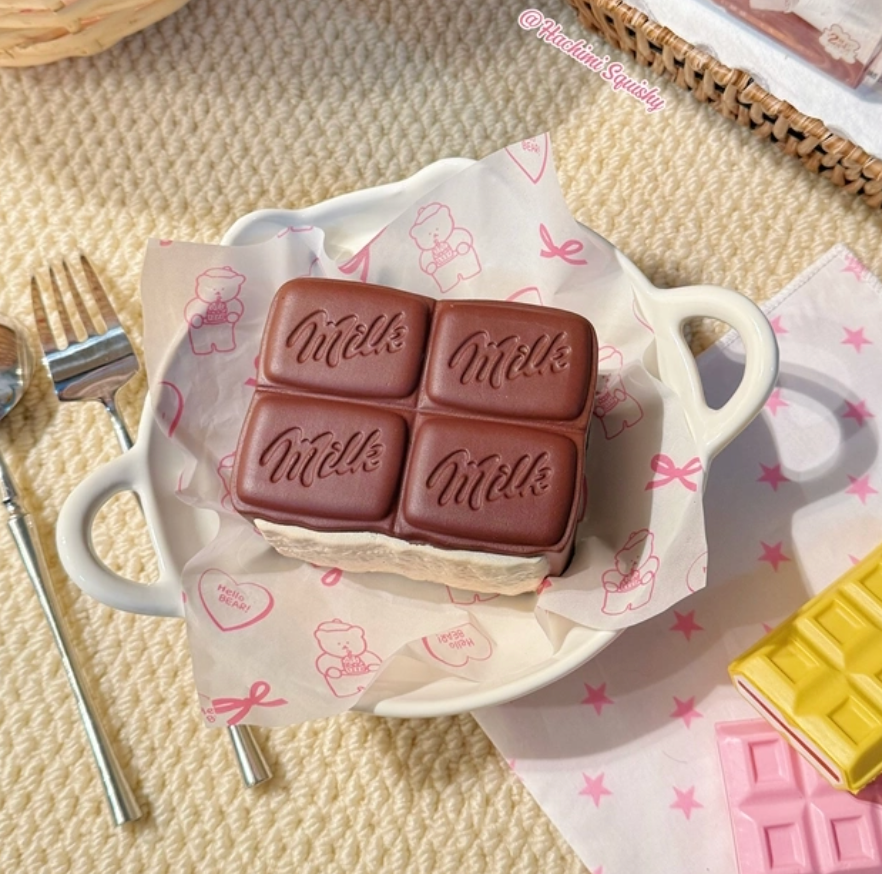 Milk Filling Chocolate Bar Squishy