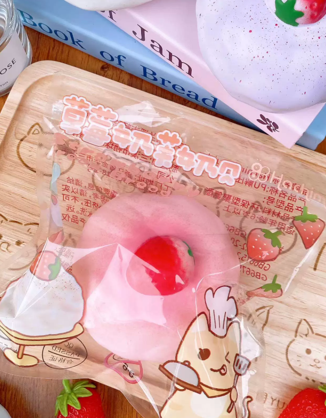 Strawberry Cream Bread Squishy