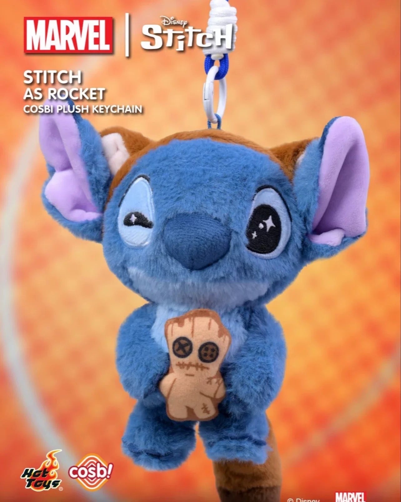 Hot Toys Marvel Stitch COSBI Plush Keychain Blind Box