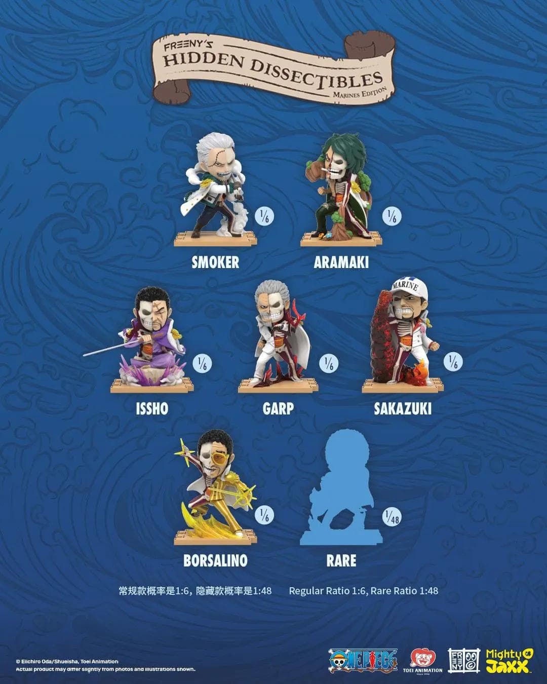Mighty Jaxx – Freeny’s Hidden Dissectibles: One Piece Marines Edition Blind Box