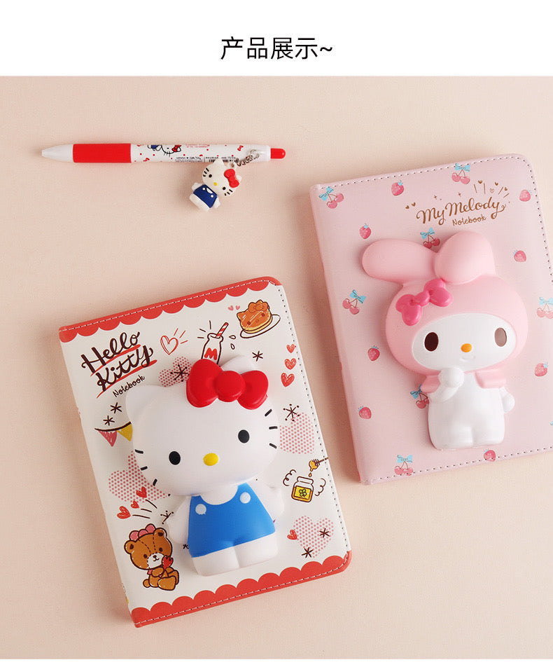 IIGEN Sanrio Squishy Notebook - Hello Kitty - Bear Cookies