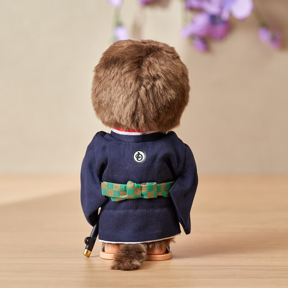 Monchhichi Samurai Kengo Boy Plush Doll Sword Kimono Kyugetsu IPM-15-Z