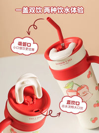 Kawashimaya – Lulu the Piggy Cherry-Red Insulated Tumbler