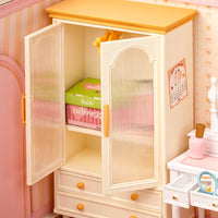 Rolife Lovely Pink Bedroom Super Creator Miniature House DW016