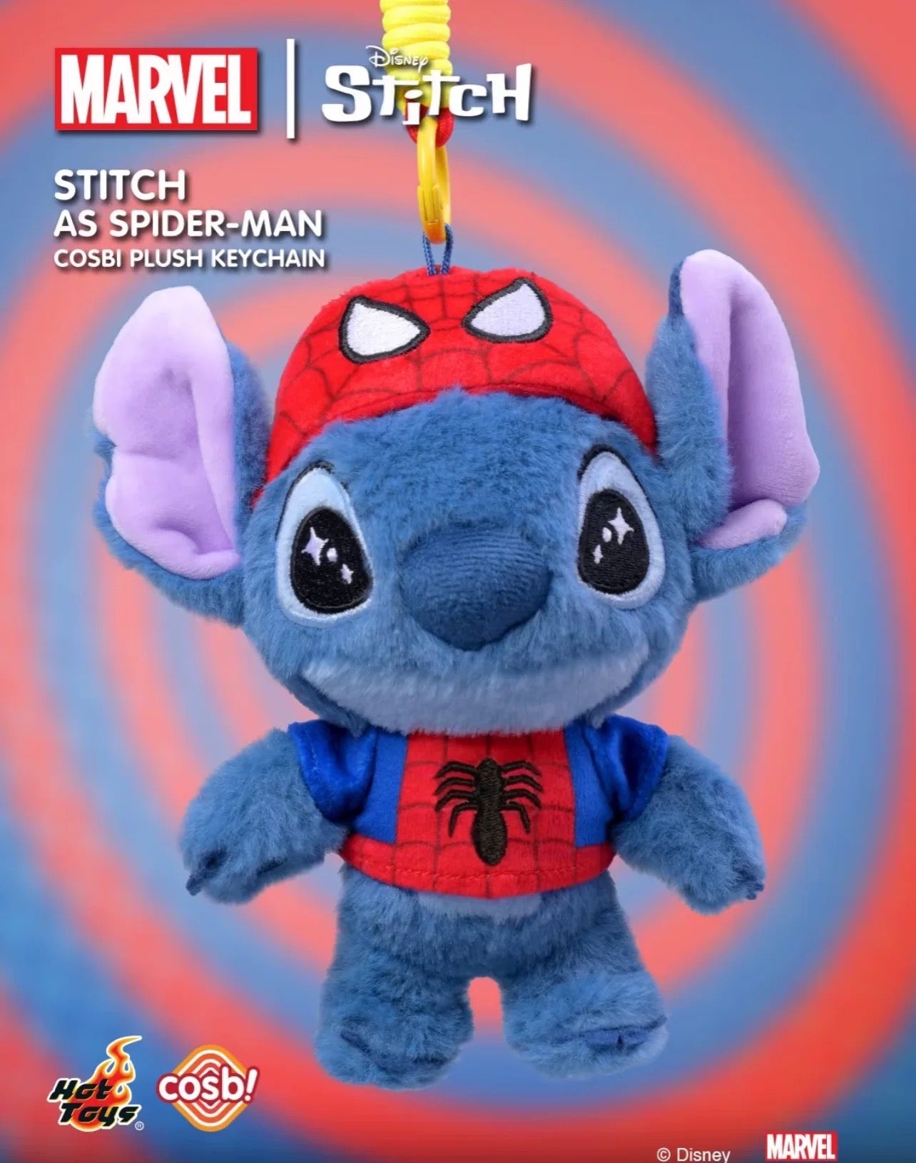 Hot Toys Marvel Stitch COSBI Plush Keychain Blind Box