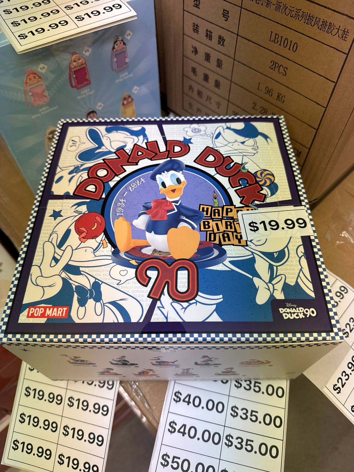 Popmart Donald Duck 90’s happy birthday