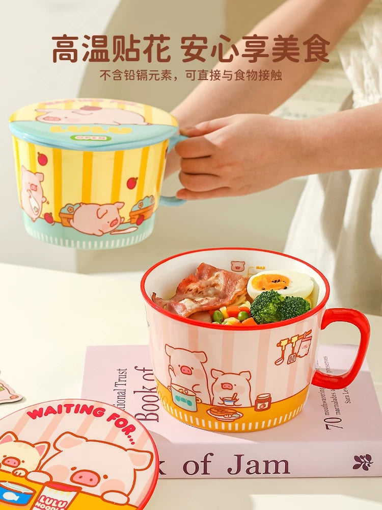 LuLu the Piggy – Ceramic Ramen Bowl