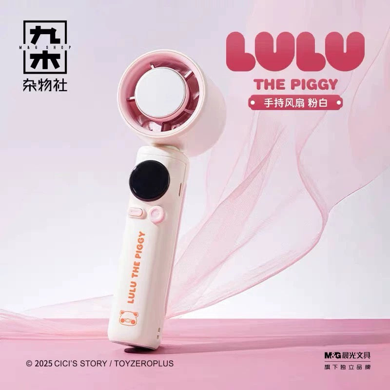 LuLu the Piggy – 2-in-1 Mini Portable Fan (Handheld &amp; Desk Use)