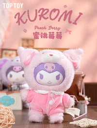 Sanrio Kuromi Peachy MyMelody Soft Vinyl  Plush Keychain